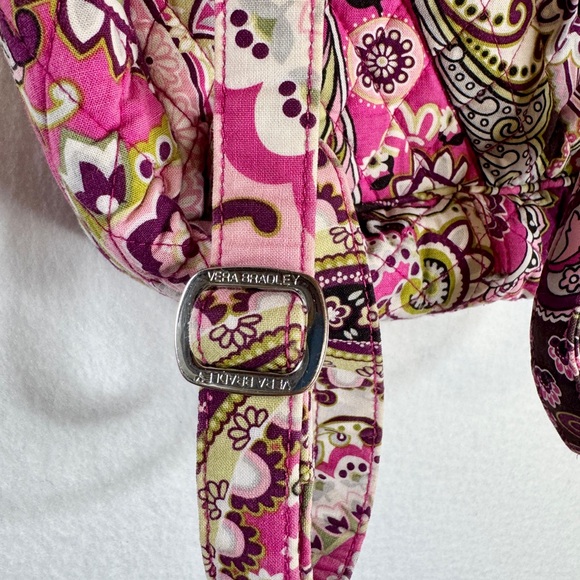 Vera Bradley small backpack Very Berry quilted paisley pattern main image 5